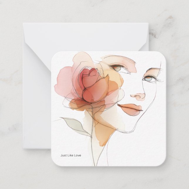 MemoryUs Lyric Card – Just Like Love (Front)