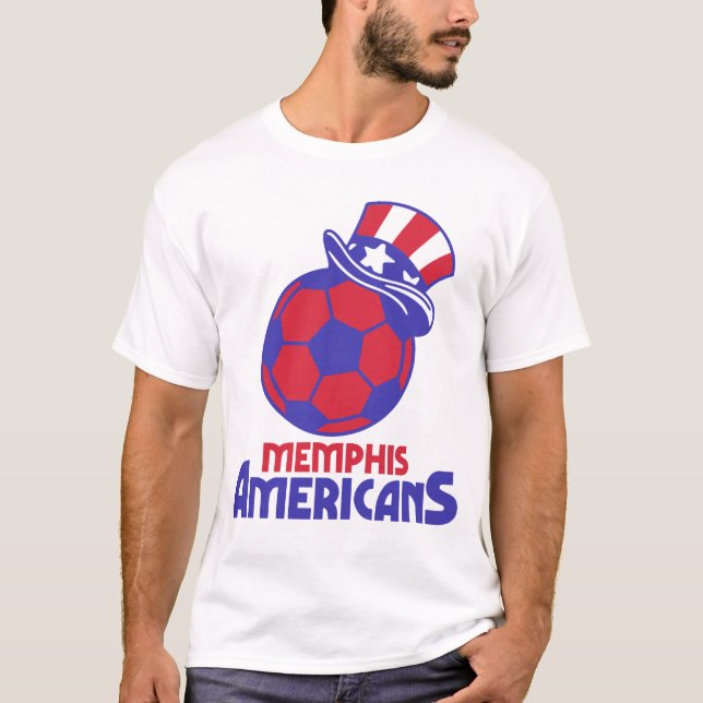 Memphis Americans MISL Retro T-shirt Indoor Soccer (Front)