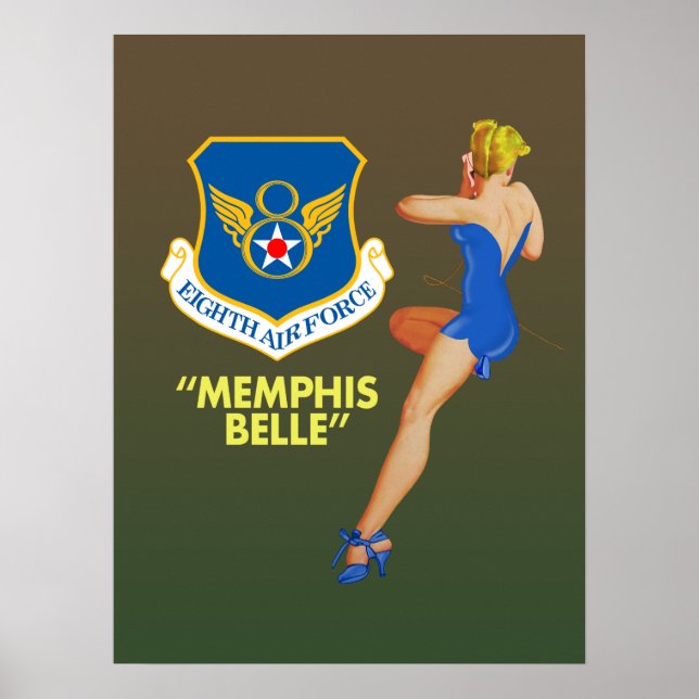 "Memphis Belle" 8th Air Force Poster (Front)
