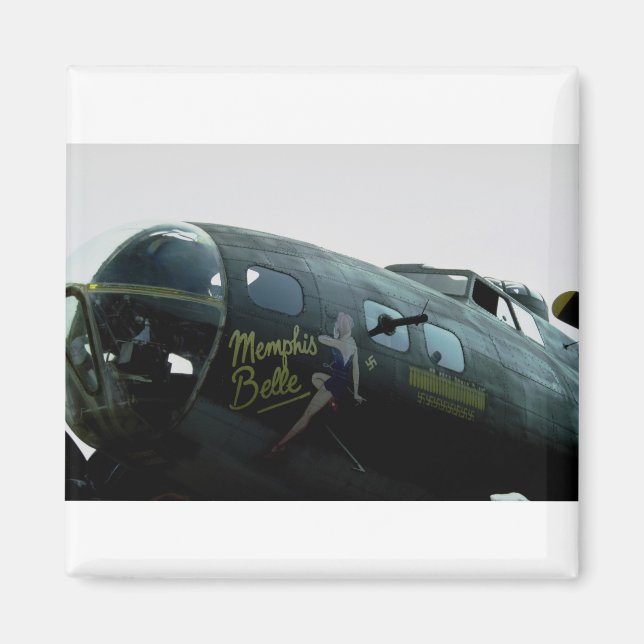Memphis Belle, nose art Magnet (Front)