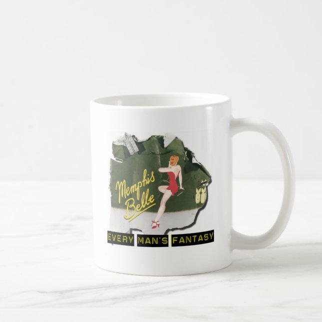 Memphis Belle Pin Up Coffee Mug (Right)