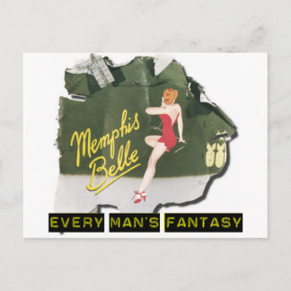 Memphis Belle Pin Up Postcard