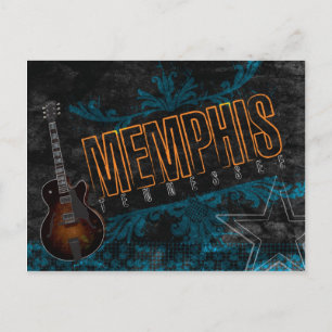 Memphis Blues Guitar Postcard