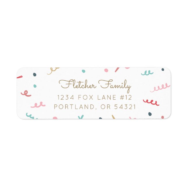 Memphis Confetti Label (Front)