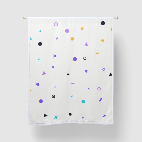 Memphis Confetti Seamless Pattern Blackout Curtains