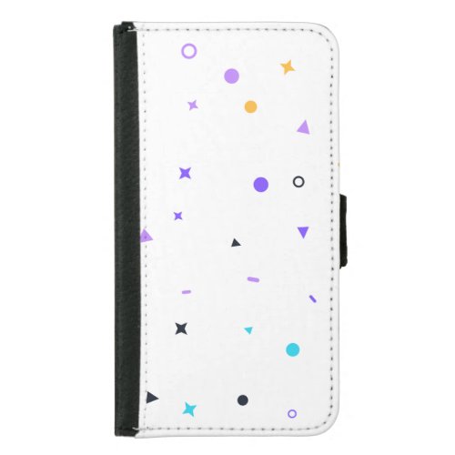 Memphis Confetti Seamless Pattern Samsung Galaxy S5 Wallet Case