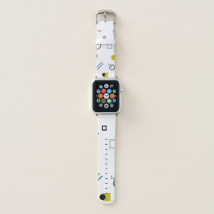 Memphis, cool, trendy, modern geometric art apple watch band