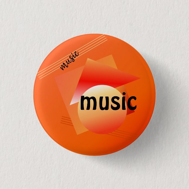 memphis design style. button (Front)