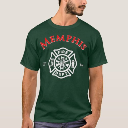Memphis Fire Rescue Department Tennessee Duty T_Shirt