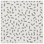 Memphis Geometric Minimal Black Abstract Style Fabric