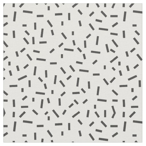 Memphis Geometric Minimal Black Abstract Style Fabric
