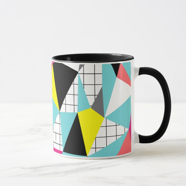 Memphis, geometric shapes mug (Right)