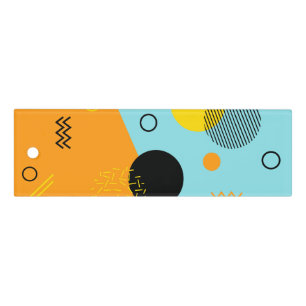 Memphis, hipster, trendy, cool illustration art ruler