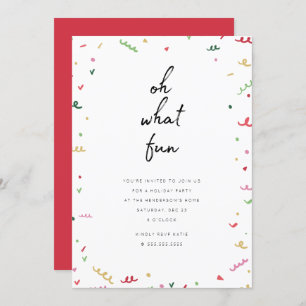 Memphis Holiday Party Invitation