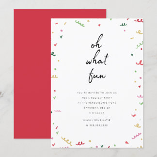 Memphis Holiday Party Invitation