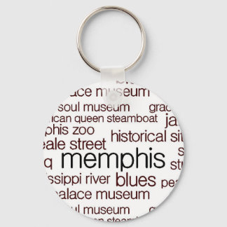 Memphis in Brown Keychain