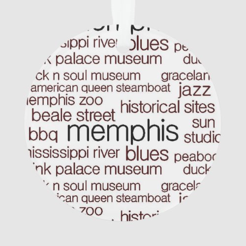 Memphis in Brown Ornament