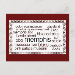 Memphis in Brown Postcard