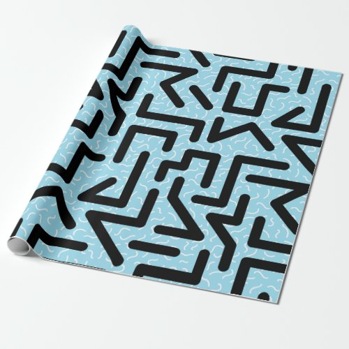 Memphis Labyrinth Wrapping Paper