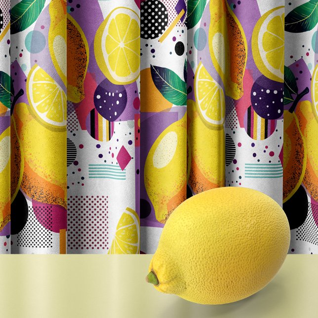 Memphis Lemons Fabric (Creator Uploaded)