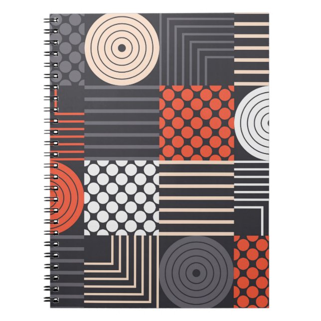 Memphis Magic: Geometric Banner Fun Notebook (Front)