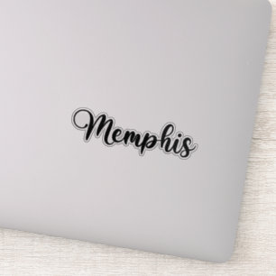 Memphis Name - Handwritten Calligraphy Sticker
