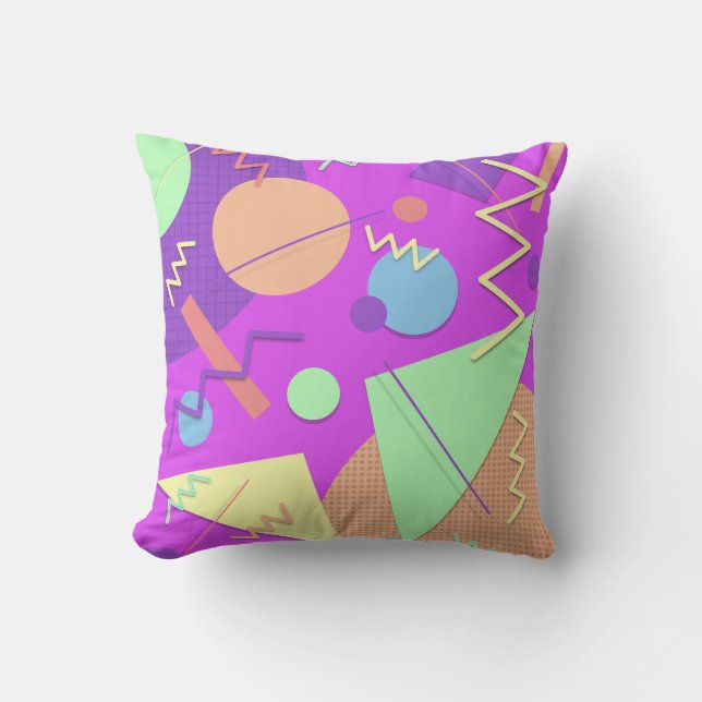 Memphis No. 41 Throw Pillow (Front)
