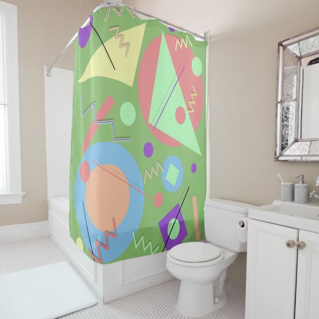 Memphis No. 49-2 Shower Curtain (In Situ)