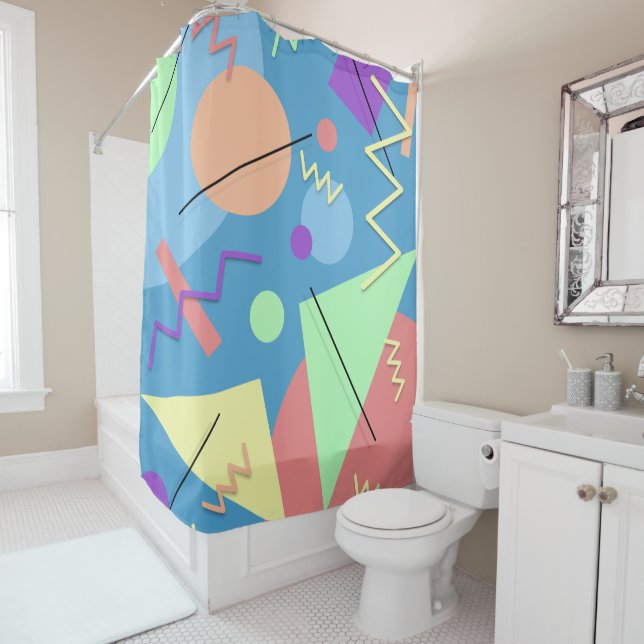 Memphis No. 4 Shower Curtain (In Situ)