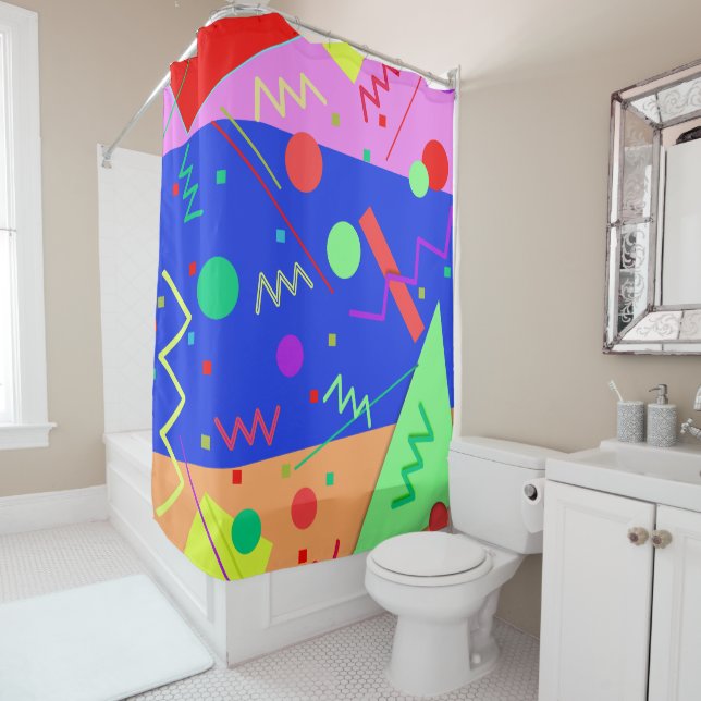 Memphis No. 53 Shower Curtain (In Situ)