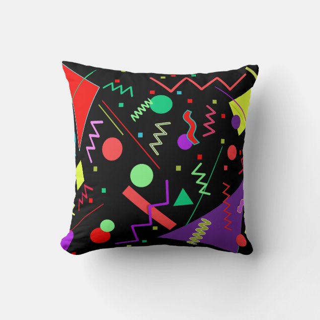 Memphis No. 58 Throw Pillow (Front)