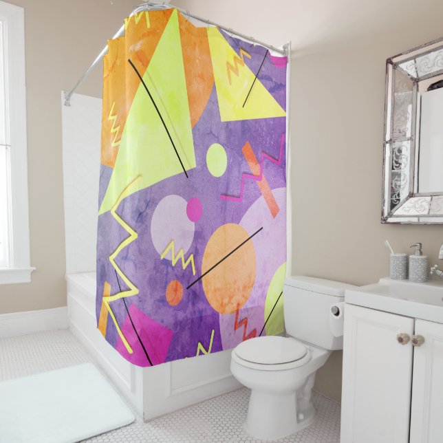 Memphis No. 5 1974 Shower Curtain (In Situ)