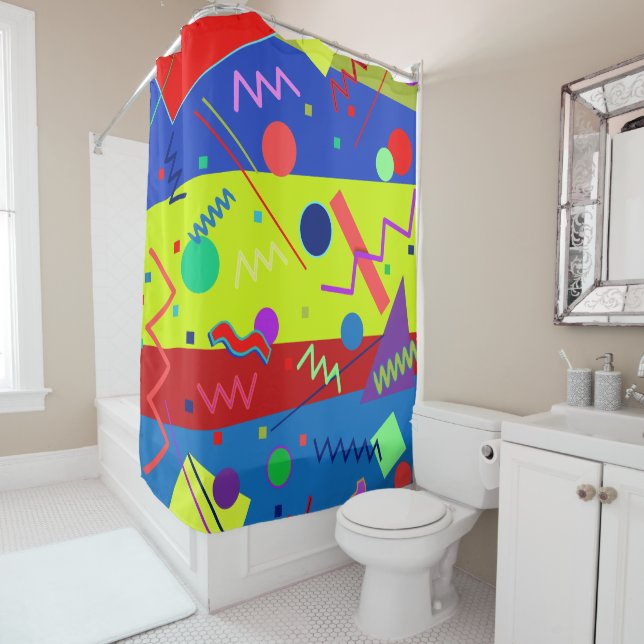 Memphis No. 63 Shower Curtain (In Situ)