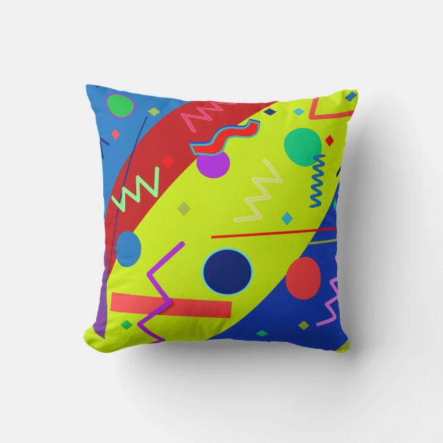 Memphis No. 63 Throw Pillow (Front)