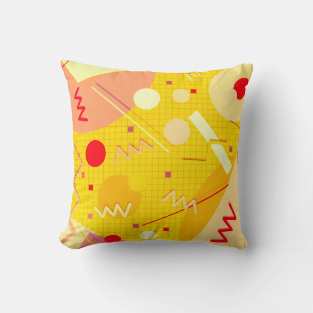 Memphis No. 81 Throw Pillow (Front)