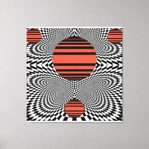 Memphis OpArt Canvas Print