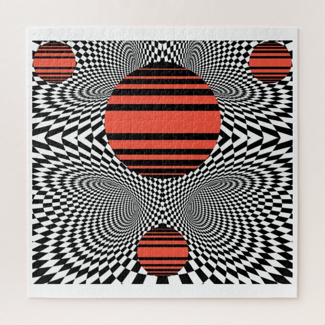 Memphis OpArt Jigsaw Puzzle (Vertical)