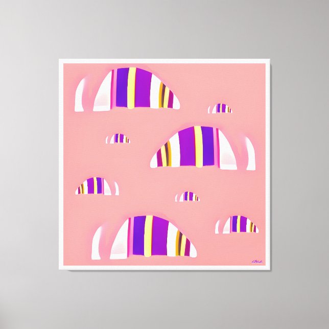 Memphis Opossums Canvas Print (Front)