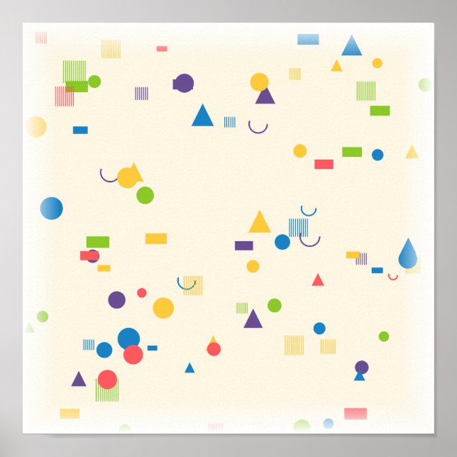 Memphis Pattern - Bold Geometric Print (Front)