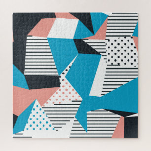 Memphis Pattern: Minimalist Abstract Trend Jigsaw Puzzle