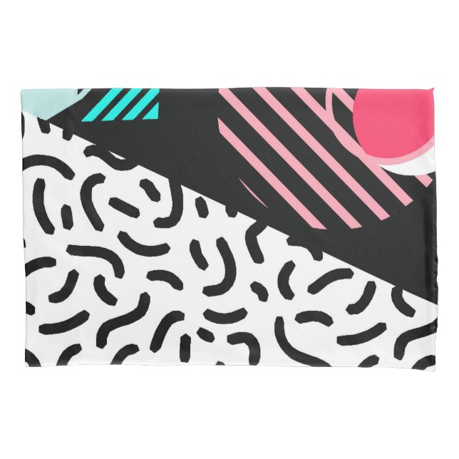 Memphis Pattern Pillow Case (Front)