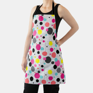 Memphis polka dots  apron