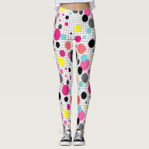 Memphis polka dots leggings