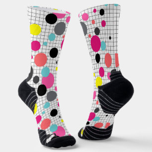 Memphis polka dots socks