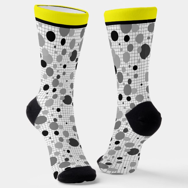 Memphis polka dots socks (Angled)