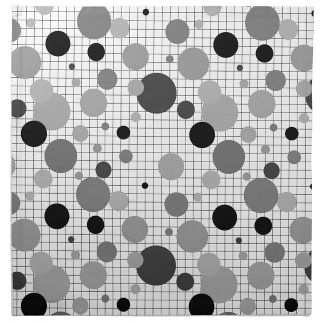 Memphis polka dots socks cloth napkin (Front)