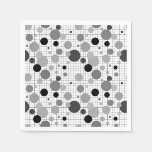 Memphis polka dots socks napkins
