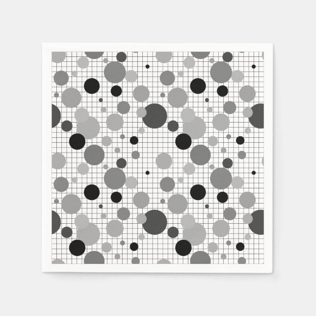 Memphis polka dots socks napkins (Front)