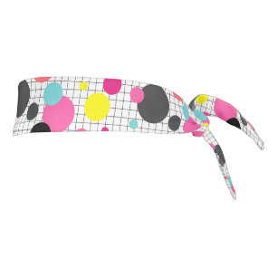 Memphis polka dots tie headband