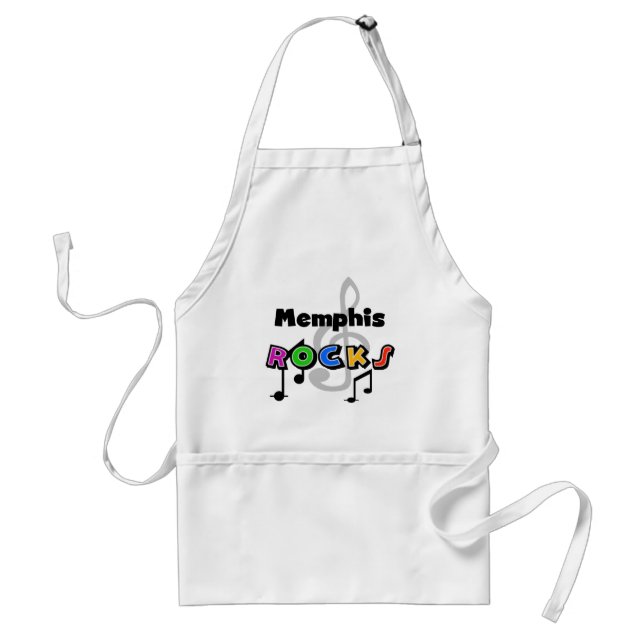 Memphis Rocks Adult Apron (Front)